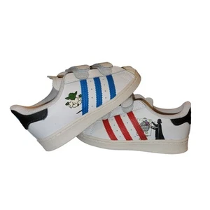 Adidas Superstar CF I Star Wars Darth Vader & Yoda Sneakers FZ0646 Kids 8.5K NWT - Picture 1 of 9