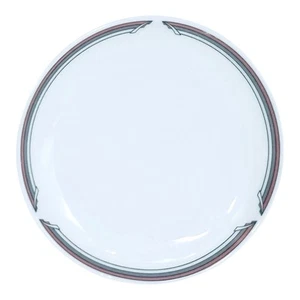United Airlines CONNOISSEUR PL021 Noritake First Class Pink Gray Bands Plate - Picture 1 of 7