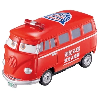 Takara Tomy Disney Cars Tomica C-19 Fillmore Fire Command Vehicle Type Miniature - Image 1 of 4
