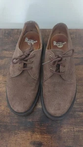 DR MARTINS BROWN SUEDE SHOES SIZE 7 - Picture 1 of 15