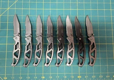 Original Gerber Paraframe I Stainless Steel Pocket Knife ~ Serrated TSA 2nd Life - Image 1 of 2