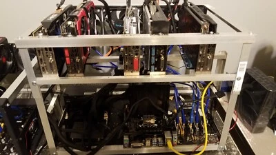 Plataforma de minería ETH 5X RX580 ampliable a 8 GPU Foto 1 de 4