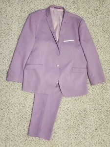 men's lilac suit 54R Emmanuel Italy - Picture 1 of 11