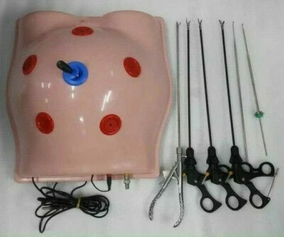 Caja de entrenamiento abdominal laparoscópica conjunto de instrumentos de entrenamiento endo estudiante de medicina Foto 1 de 4