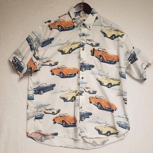 Clearwater Class Convertible Cars Mens Outfitters Button Down Shirt Sz Large - Picture 1 of 12