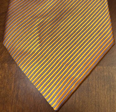 Corbata de cuello para hombre Countess Mara naranja hecha a mano 100 % seda hecha en China Foto 1 de 4