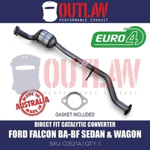 UPGRADED EURO 4 CAT CONVERTER fits Ford Falcon & Fairlane BA BF 6cyl 4.0L NA - Picture 1 of 3