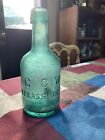 antique+bottles+pre+1900+Lancaster+rare++unknown+green+squat+smooth+Strasburg