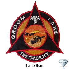 Area 51 lake groom test comic movie embroidery patch iron sew on badge fashion