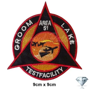 Area 51 See Bräutigam Test Comic Film Stickerei Patch Bügelbild Aufnähen Abzeichen Mode - Bild 1 von 3
