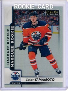 2017 17/18 O-Pee-Chee OPC Platinum Kailer Yamamoto 163 Rainbow Rookie Oilers RC