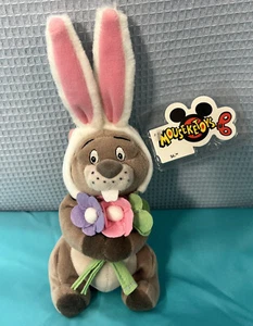 🔥 Disney Winnie The Pooh Easter Bunny Gopher Beanie 7" Plush New with Tags MINT - Picture 1 of 7