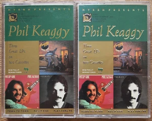 PHIL KEAGGY - TOWN TO / PH'LIP SIDE / PLAY THRU 1991 USA 2x CASSETTE 3 ALBUM SET - Picture 1 of 4