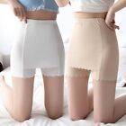 Fit Ice Silk Double-layer Safety Pants Women's Shapewear Leggings With Crotch
