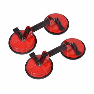 2 Pack 5.8in Adjustable Vacuum Suction Cups 220lbs Heavy Duty to Lift Glass - Picture 1 of 7