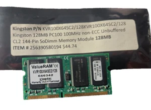 KINGSTON KVR100X64SC2/128 MB - Picture 1 of 2