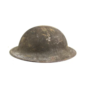 ORIGINAL WWI US ARMY M1917 STEEL HELMET BRODIE LEATHER LINER AEF FRANCE 1917 - Picture 1 of 12