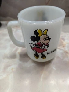 Vintage Anchor Hocking Disney Minnie Mouse Pepsi Milchglas Becher - Bild 1 von 5