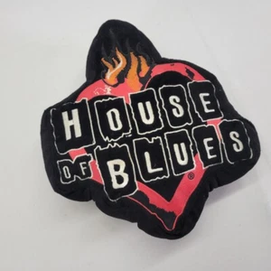 House of Blues Dekokissen Las Vegas Herz Feuer Musik Konzert Veranstaltungsort schwarz - Bild 1 von 7