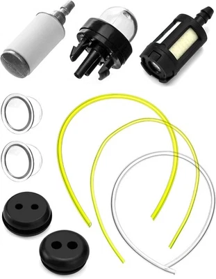 GEBRANDMARKT Universal Benzinfilter Kit mit 30cm Schlauch 2mm 2.5mm 3mm für Freischneider