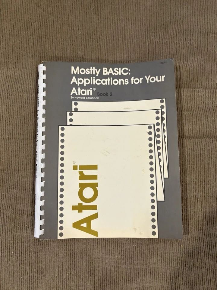 Mostly Basic: Applications For Your Atari Book 2  - Image 1 of 4