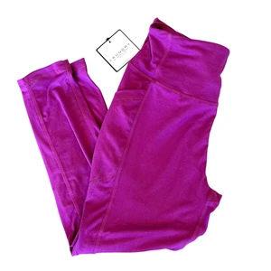 Laundry by Shelli Segal Capri Leggings XL Phone Pocket Purple Activewear $68 NEW - Picture 1 of 5