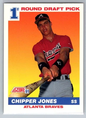 1991 Score #671 Chipper Jones RC Atlanta Braves - Image 1 of 2