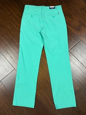 NEW Vineyard Vines Boys PERFORMANCE BREAKER PANTS Aquinnah Mint Green Size 18 - Image 1 of 4