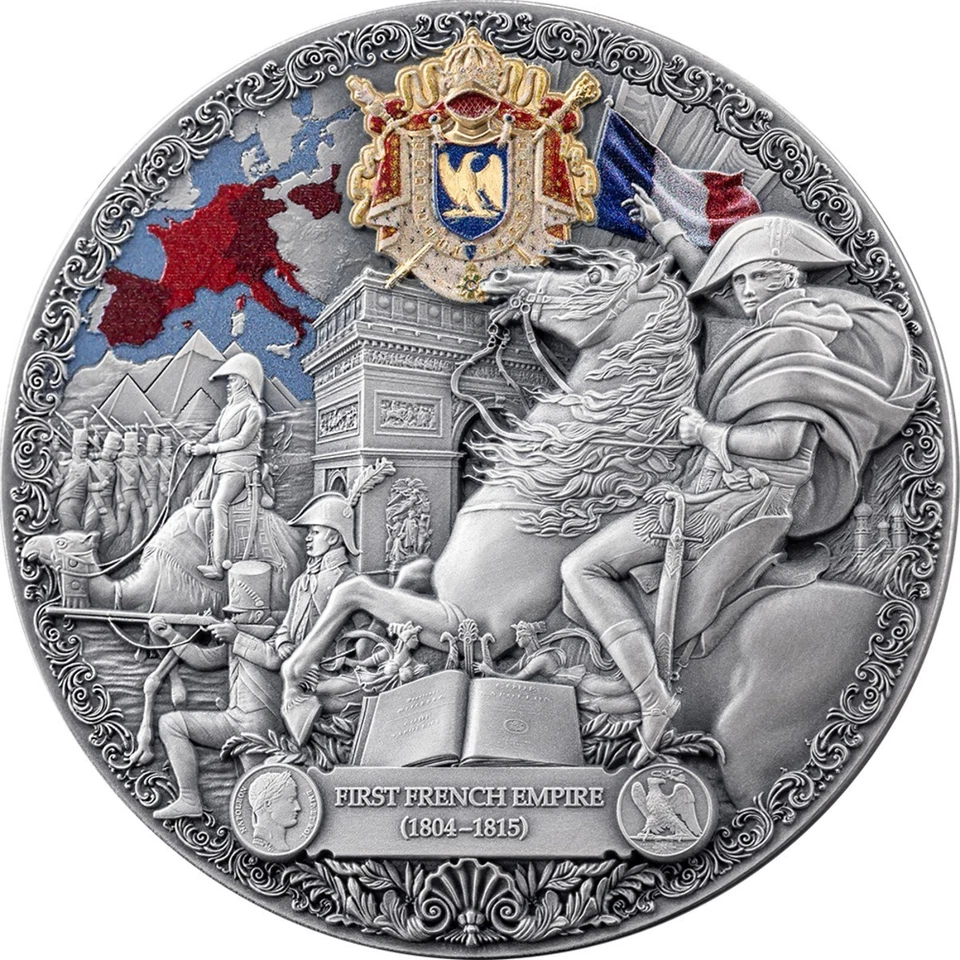 FRENCH EMPIRE The Legacy of the Greatest Empires Silver Coin Mint XXI  Cameroon - Image 1 of 4