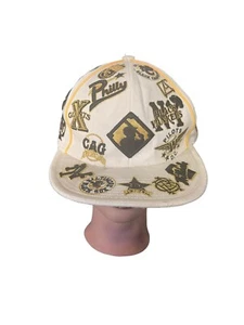 Negro League J-Head Baseballmütze XL 7 3/4 weiß schwarz mit Gold Jax Newark Yankee - Bild 1 von 17