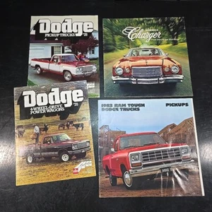 (4pc) Dodge Dealer Booklets 70s 80s Charger Trucks VTG Advertising Brochures EUC - Picture 1 of 17