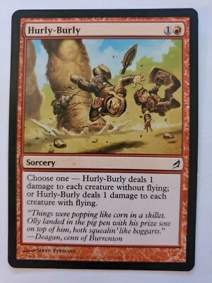 MTG Magic The Gathering Card Hurly-Burly Sorcery Red Lorwyn 2007 - Image 1 of 2