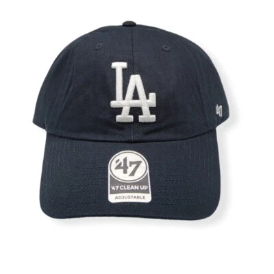 '47 Los Angeles Dodgers Clean Up Navy Adjustable Strap Hat Dad Cap - Image 1 of 4