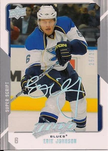 Eric Johnson 2008-09 UD MVP Silver Scripts Signatures Auto#25/25!Blues Auto D - Picture 1 of 1