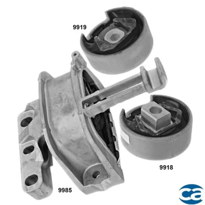 Juego de 3 soportes de motor superior e inferior derecho, trasero para Volkswagen Golf 15-18 Foto 1 de 4