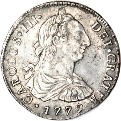 Peru Charles III 8 Reales, 1779 LIMAE MJ AU K18108 - Image 1 of 2