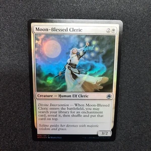 Mtg, Moon-Blessed Cleric , Adventures in the Forgotten Realms, Foil, English, MP - Picture 1 of 16