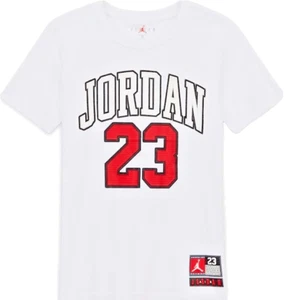 Air Jordan T Shirt Youth Boys Large Basketball Jersey Graphic Tee White Size L - Picture 1 of 2