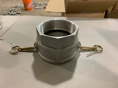 4" Type D Camlock Female Coupler x Female NPT Aluminum Hose Fitting D400 IAL - Image 1 of 2