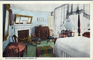 Nellie Custis Room Mt. Vernon Virginia Postcard R-64936 Unposted - Picture 1 of 2