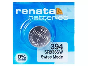 Renata 394 Pila Batteria Orologio Mercury Free Silver Oxide SR936SW Swiss 1.55V - Bild 1 von 1