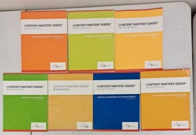 Content Mastery Series ATI Nursing Education Lot Of 7 #5.2.23 - Image 1 of 4
