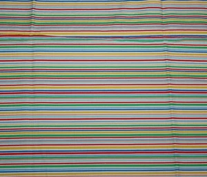 cotton quilting fabric 27" piece stripe rainbow colors Michael Miller - Picture 1 of 2