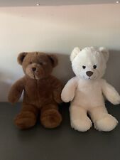 Build A Bear Teddy Bear Plush - Lot Of 2 - One Brown & One Brown ( Retired)