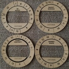 Cadaco All-Star Baseball Game 40 Original Discs Green Backs Good Condition 