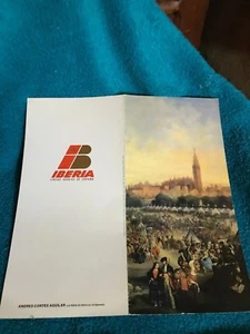 Menú De Colección IBERIA Airlines Economy Class Jnb.-04.3/T-C 1982 "La Feria De Sevilla" - Imagen 1 de 7