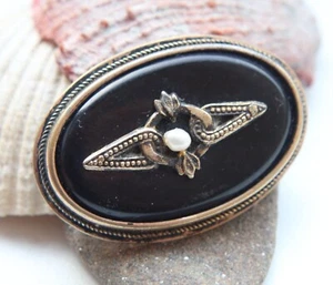 Vintage Soviet Jewelry Silver 875 Bakelite Brooch Faina Ranevskaya - Picture 1 of 6