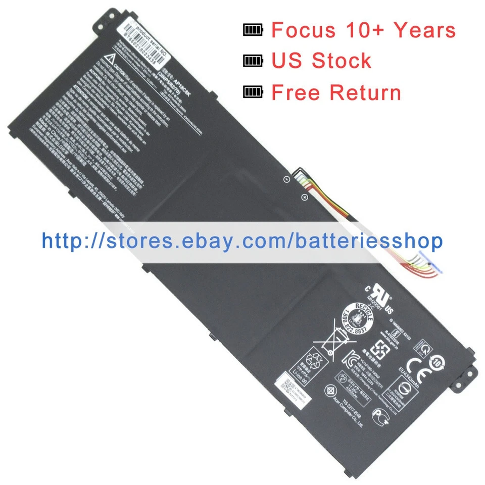 Genuine AP18C8K 3INP5/82/70 battery for ACER TravelMate Spin B3 B311RN B3 B311