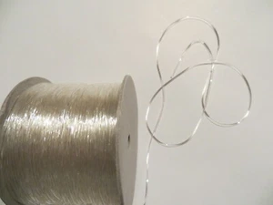 5 M  Basteln Silikon Schnur, dehnbar, Schmuck, Silikon Faden 1 mm, Transparent - Bild 1 von 1