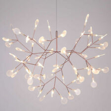 Dimmable Leave Firefly LED Chandelier Plant Pendant Light Ceiling Lamp